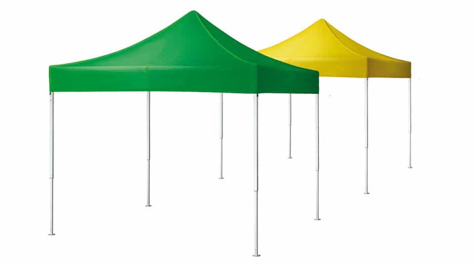 Gazebo pieghevole QUALYTENT Hobby, verde, giallo